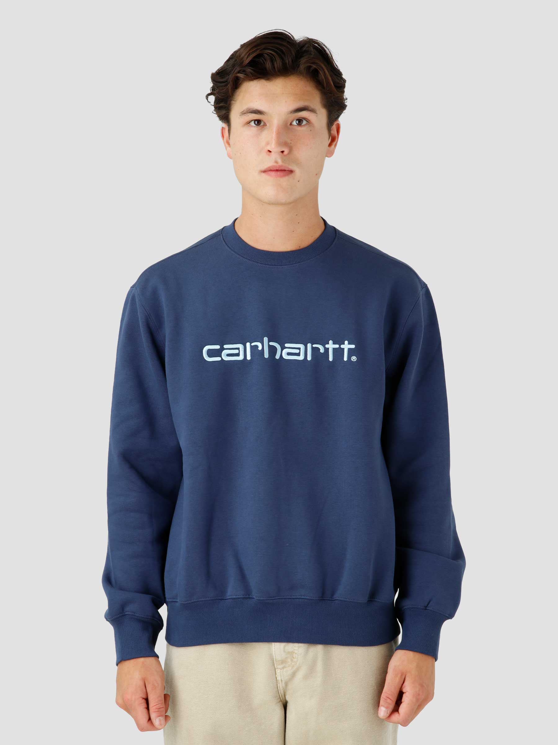 Carhartt Sweater Enzian Misty Sky I030229-12EXX