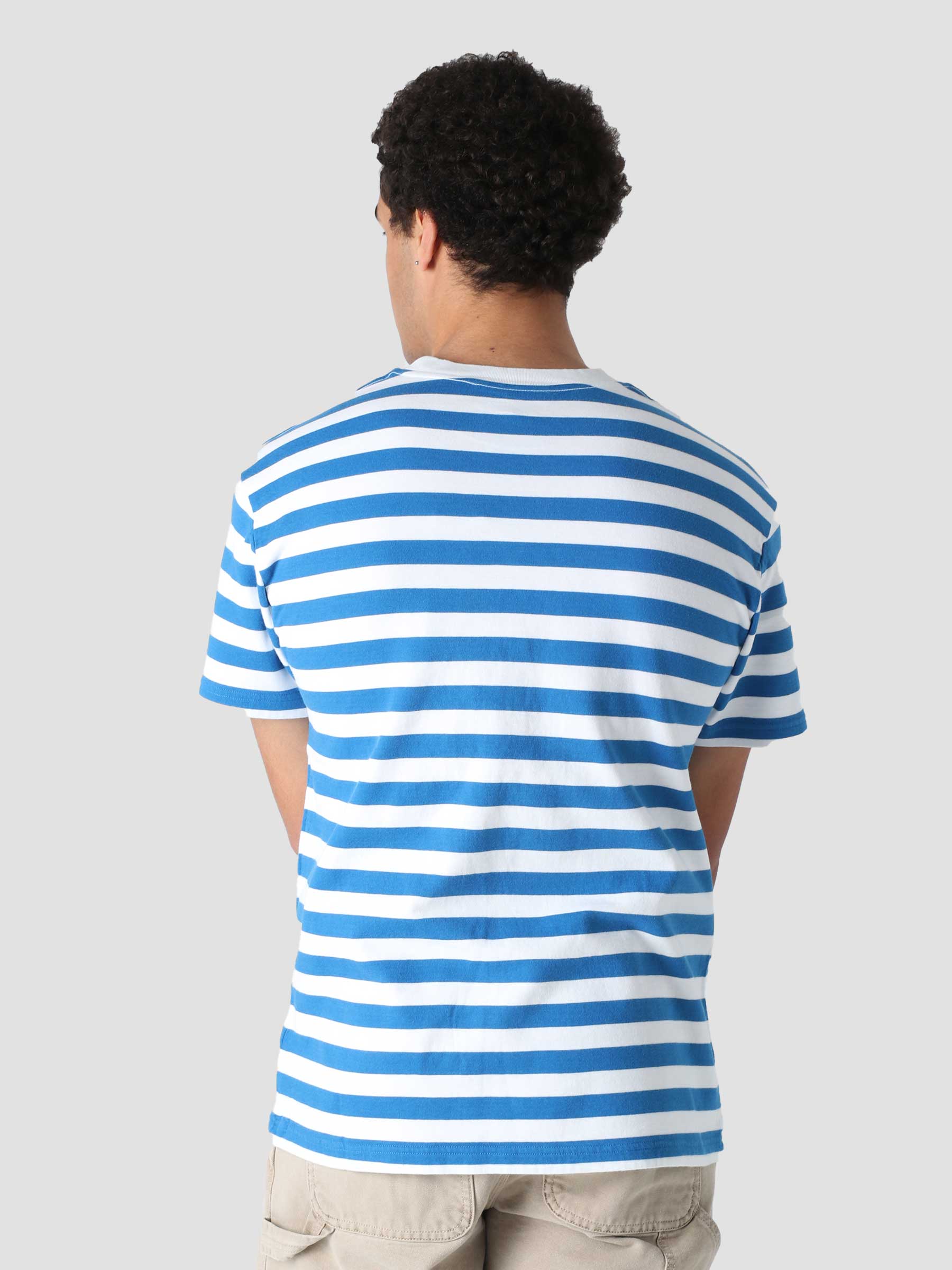 Olaf Stripe Sans T-Shirt Light Blue White SS22_0015
