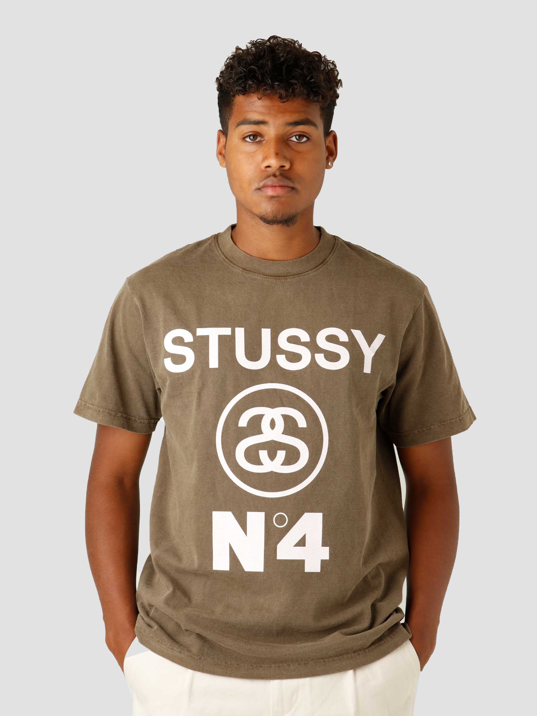 Stussy No.4 Pig. Dyed T-shirt Coffee 1904804