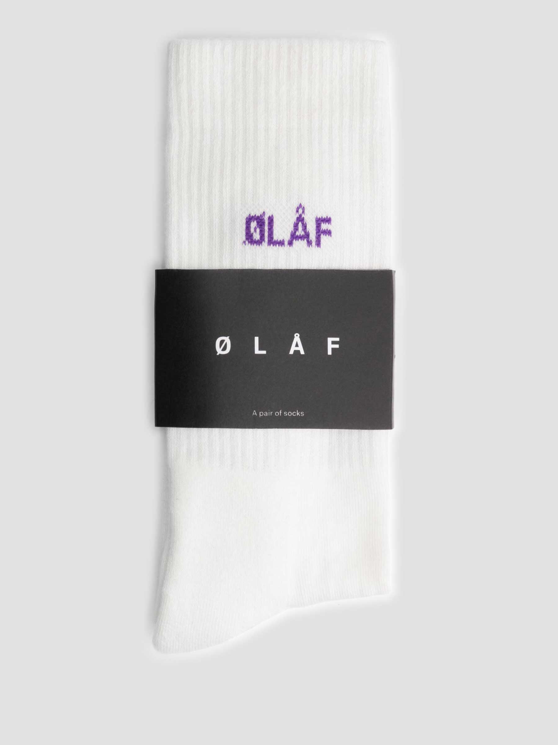 Olaf Mini Socks White Purple SS22_A014