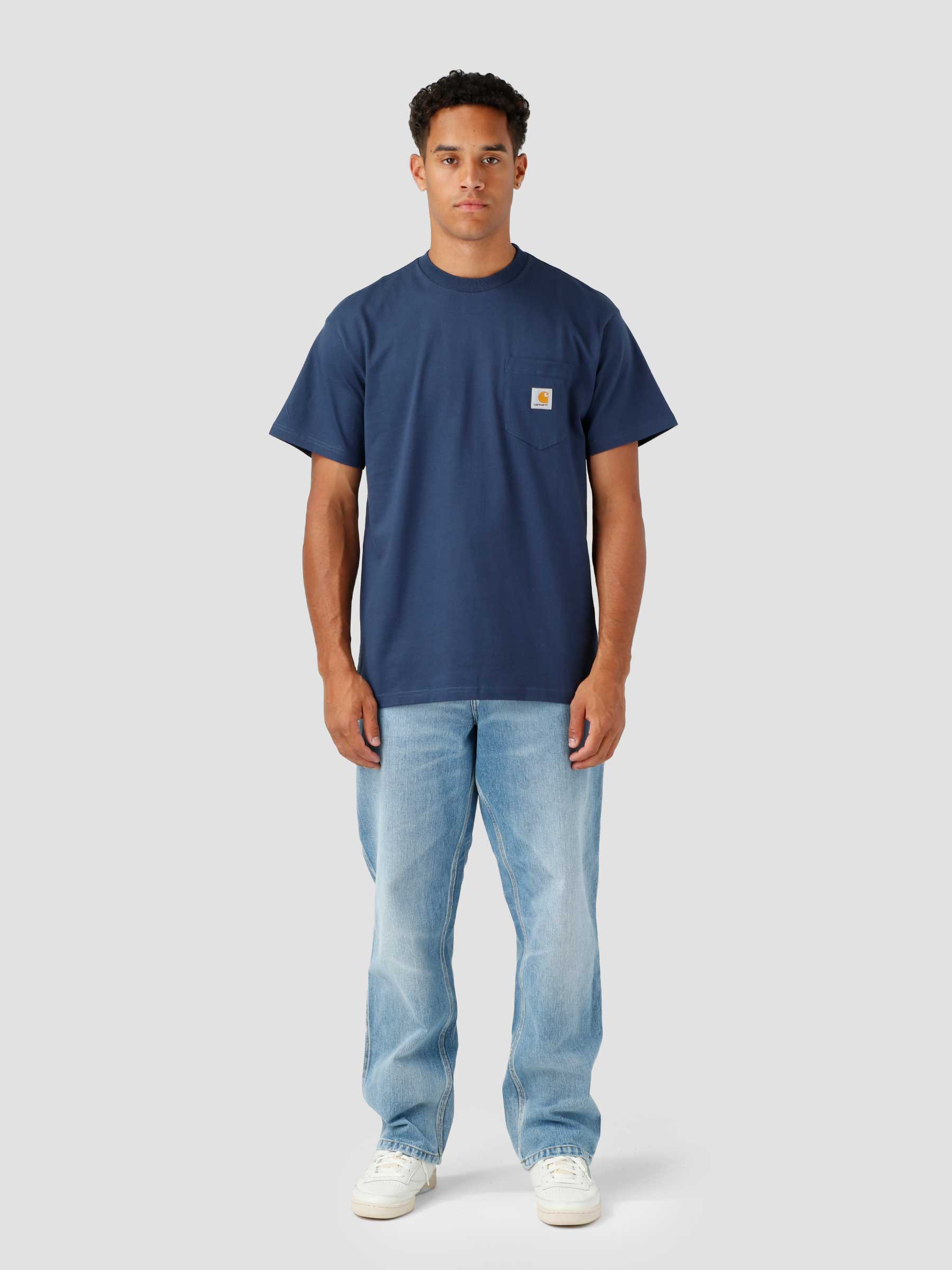 Local Pocket T-Shirt Enzian Storm Blue I030672-0Z0XX