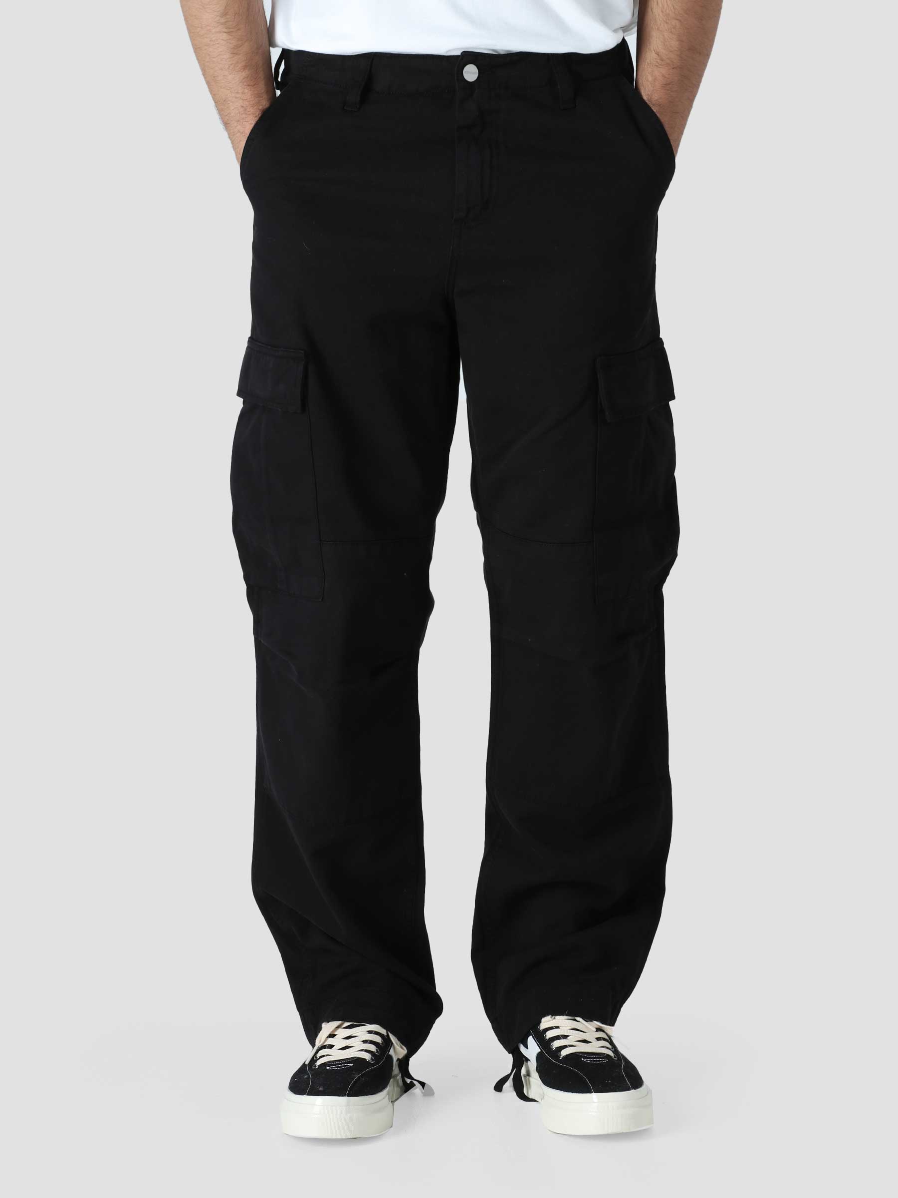 Carhartt WIP Regular Cargo Pant Black Garment Dyed I030475-89GD ...