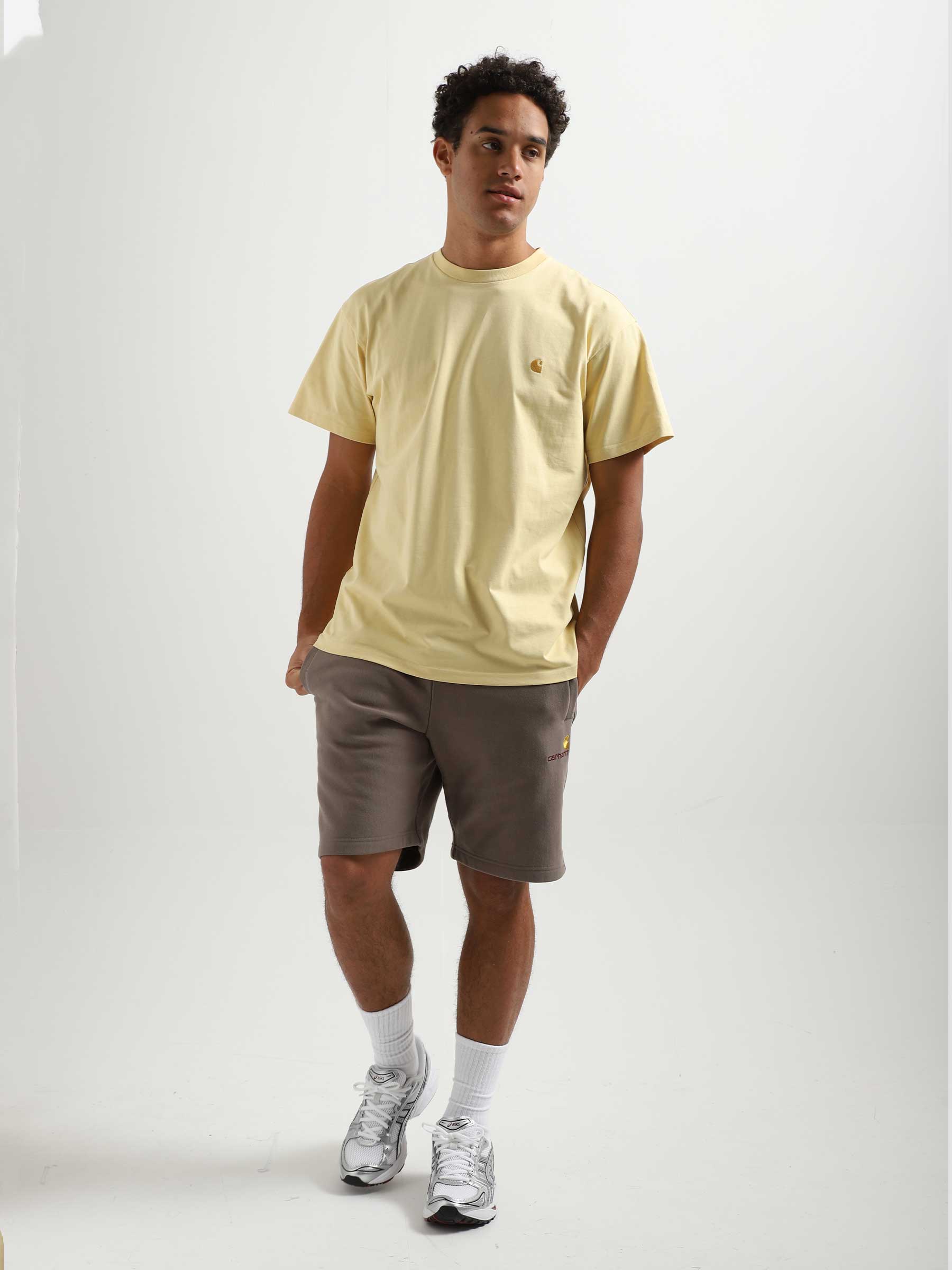 Carhartt WIP Chase T-Shirt Citron Gold I026391-1NSXX | Freshcotton