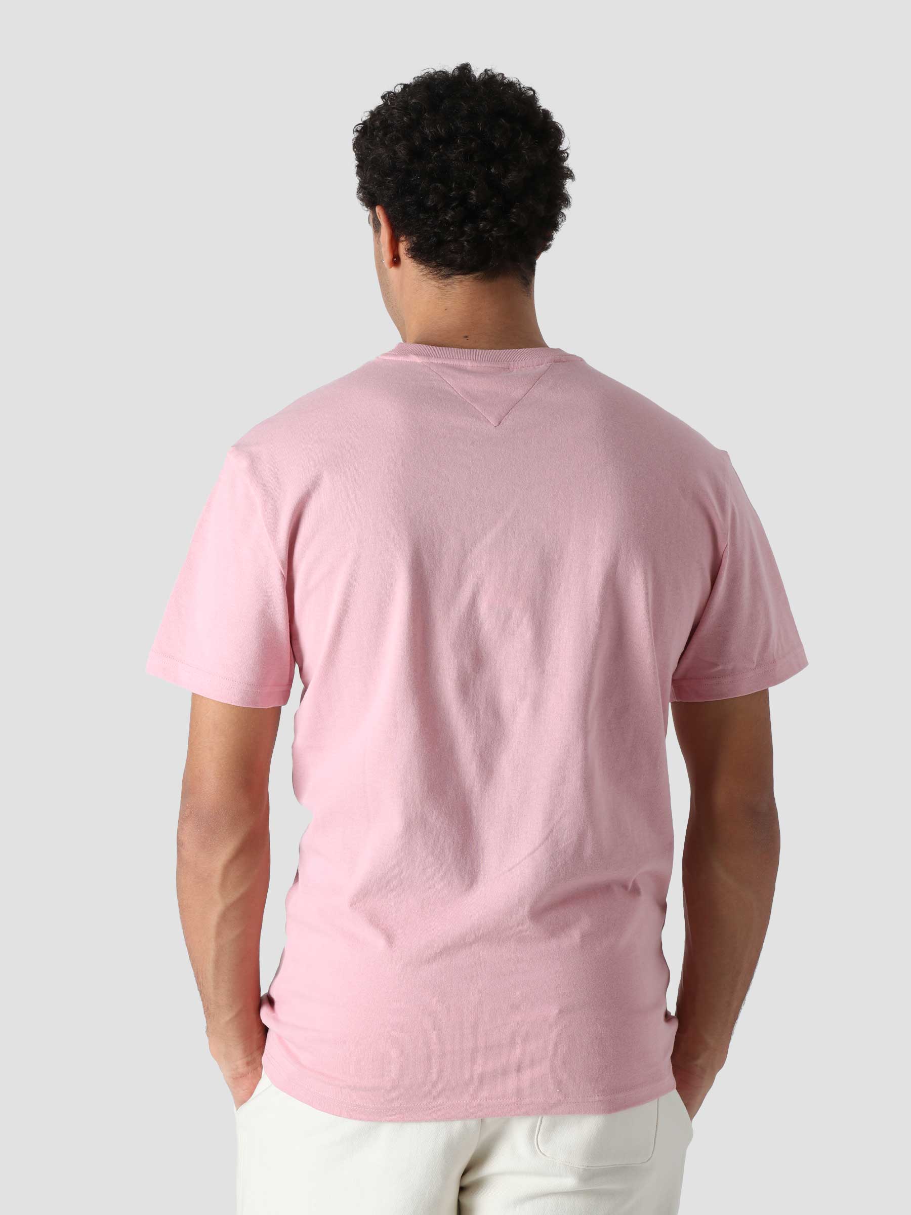 TJM Tommy Signature T-Shirt Broadway Pink DM0DM12419TH9