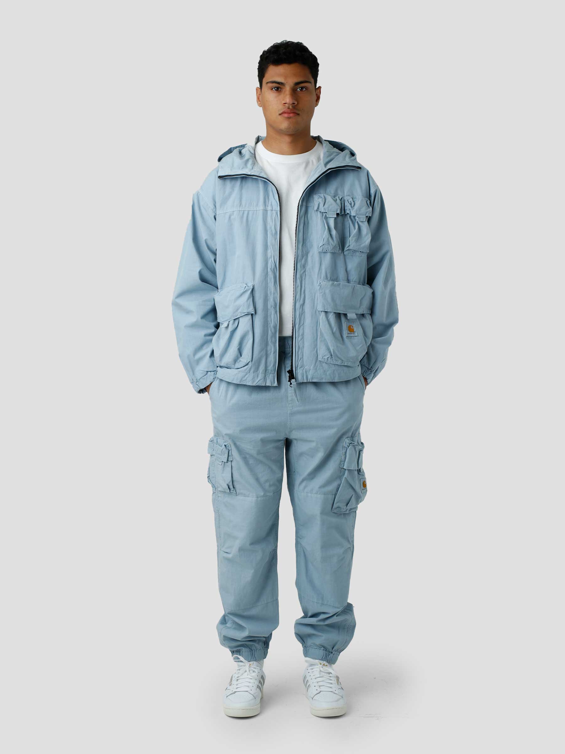 Berm Jacket Frosted Blue Garment Dyed I030020-0F4GD