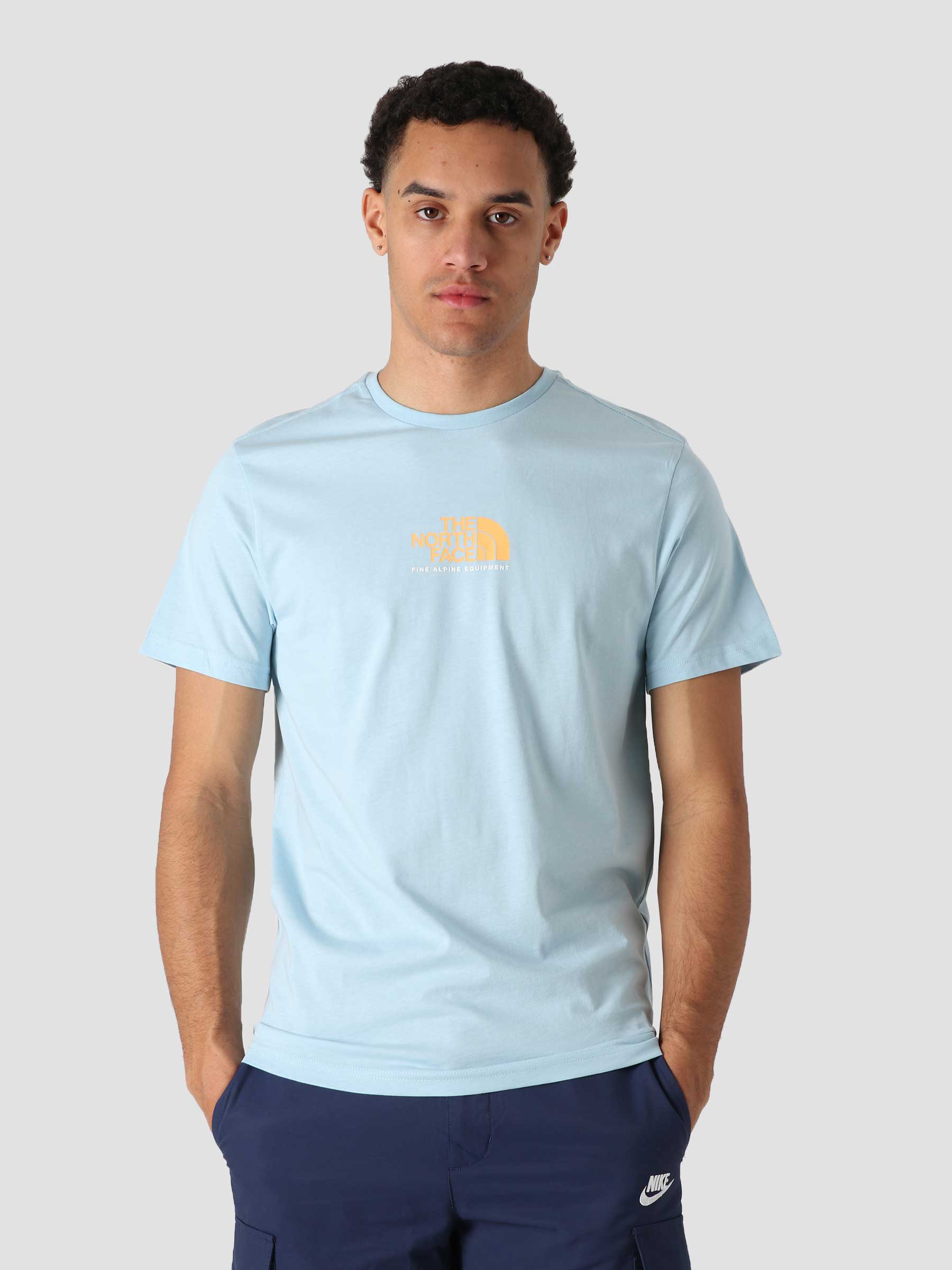 M Ss Fine Alp T-Shirt 3 Beta Blue NF0A4SZU3R31