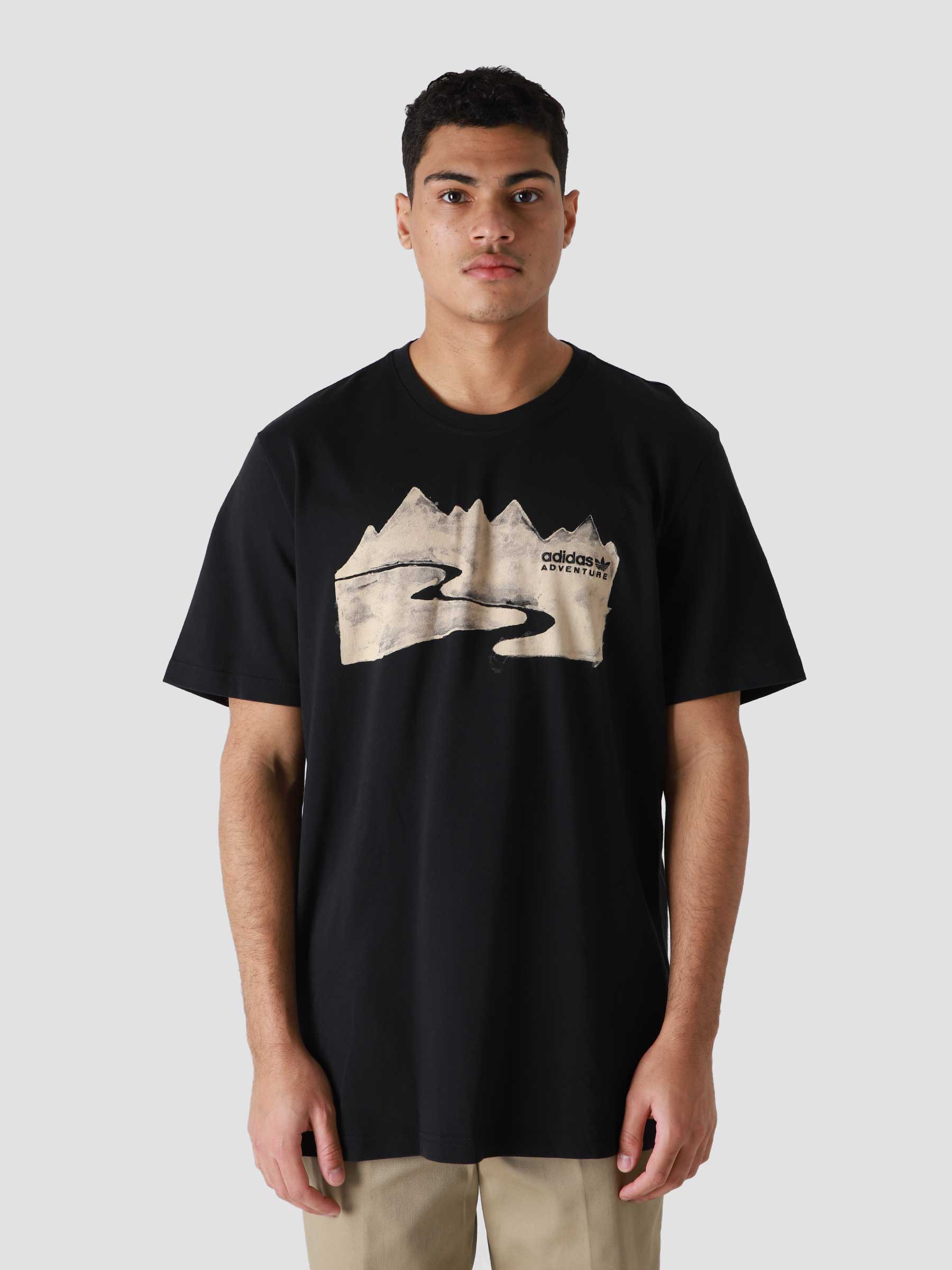 adidas Adv Mtn Ink T-Shirts Black HF4770 | Freshcotton