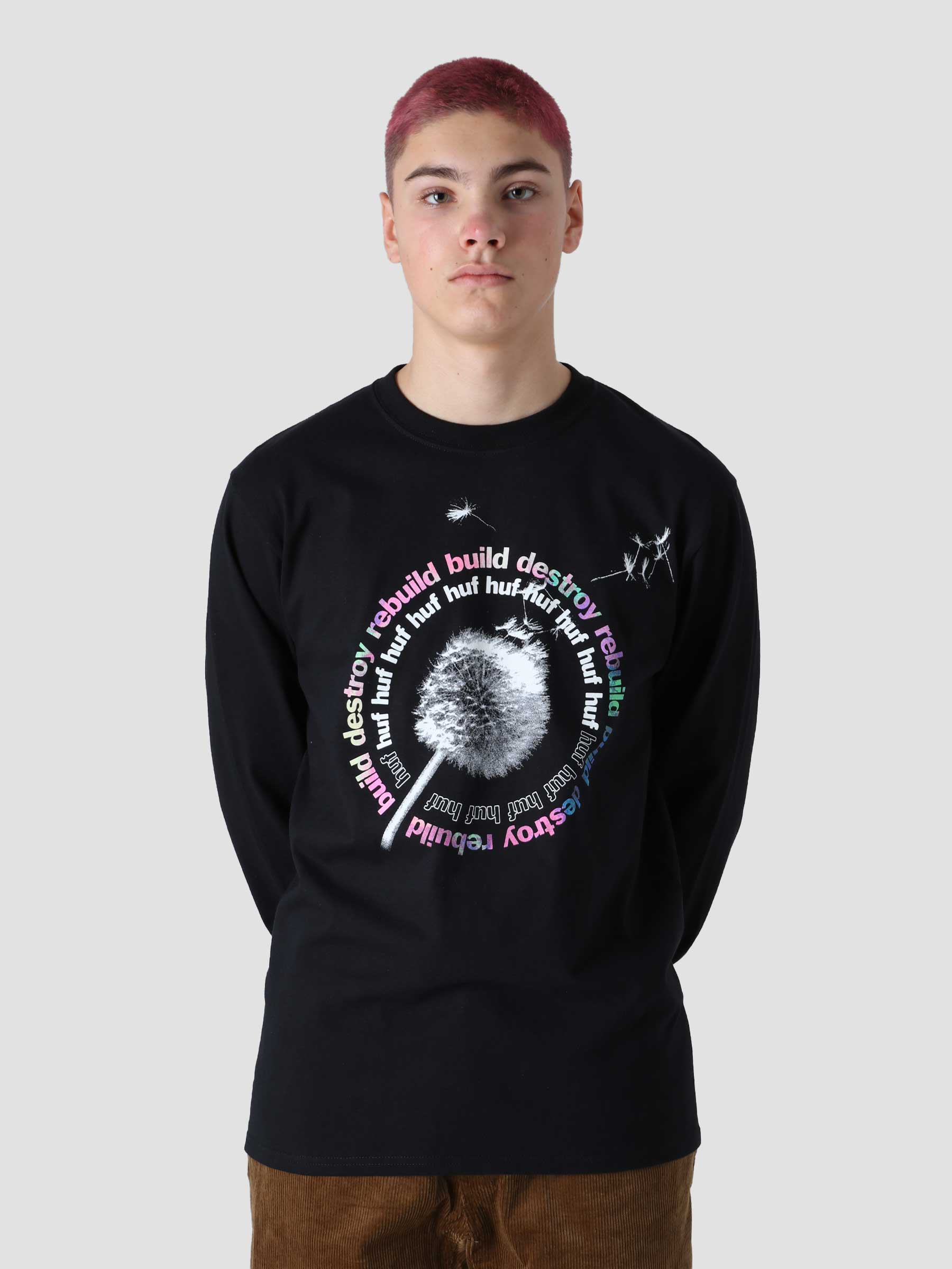 Dandelion Longsleeve T-Shirt Black TS01564