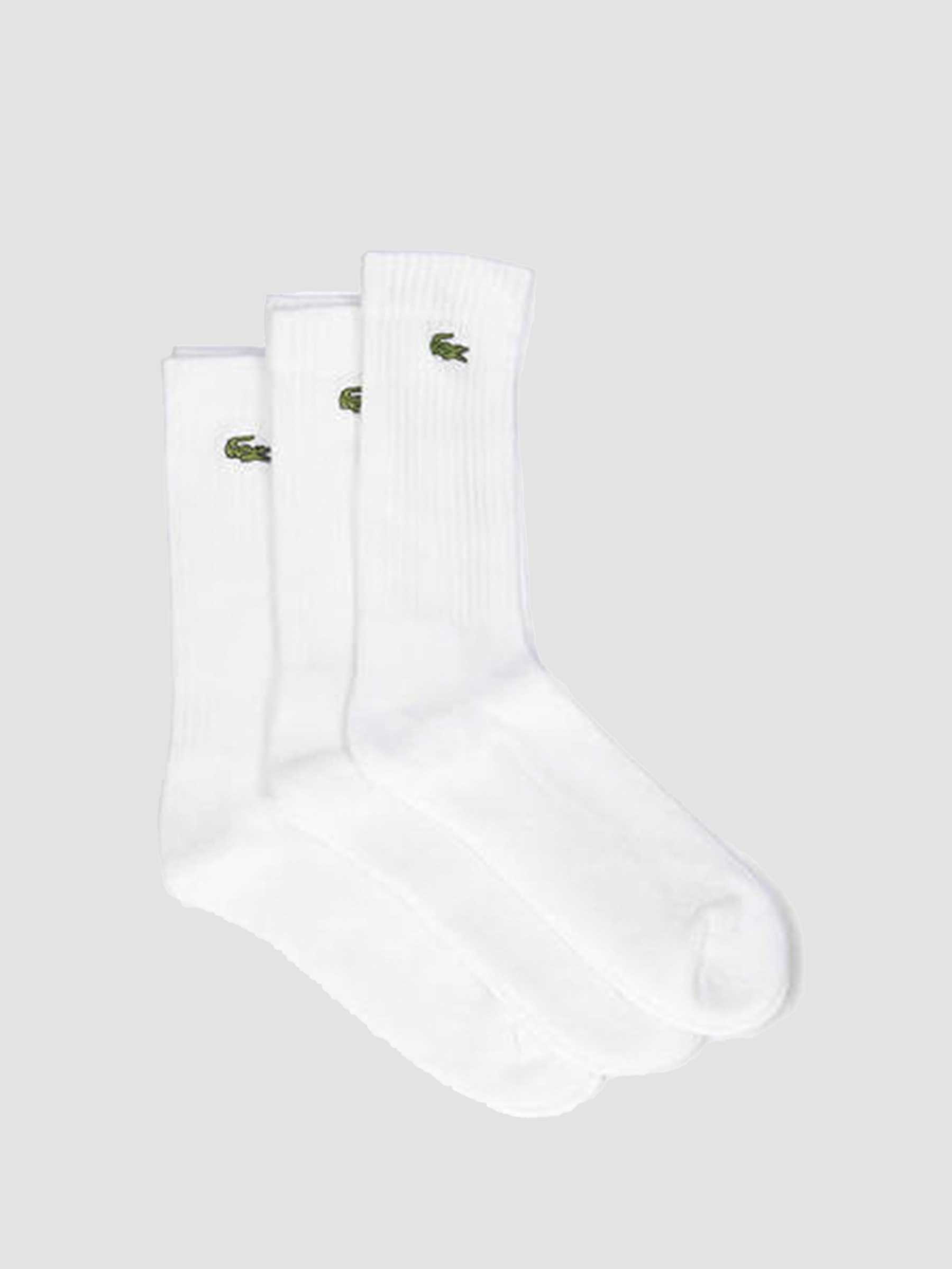 Lacoste 2G1C Socks 06 White White-White RA4182-23 | Freshcotton
