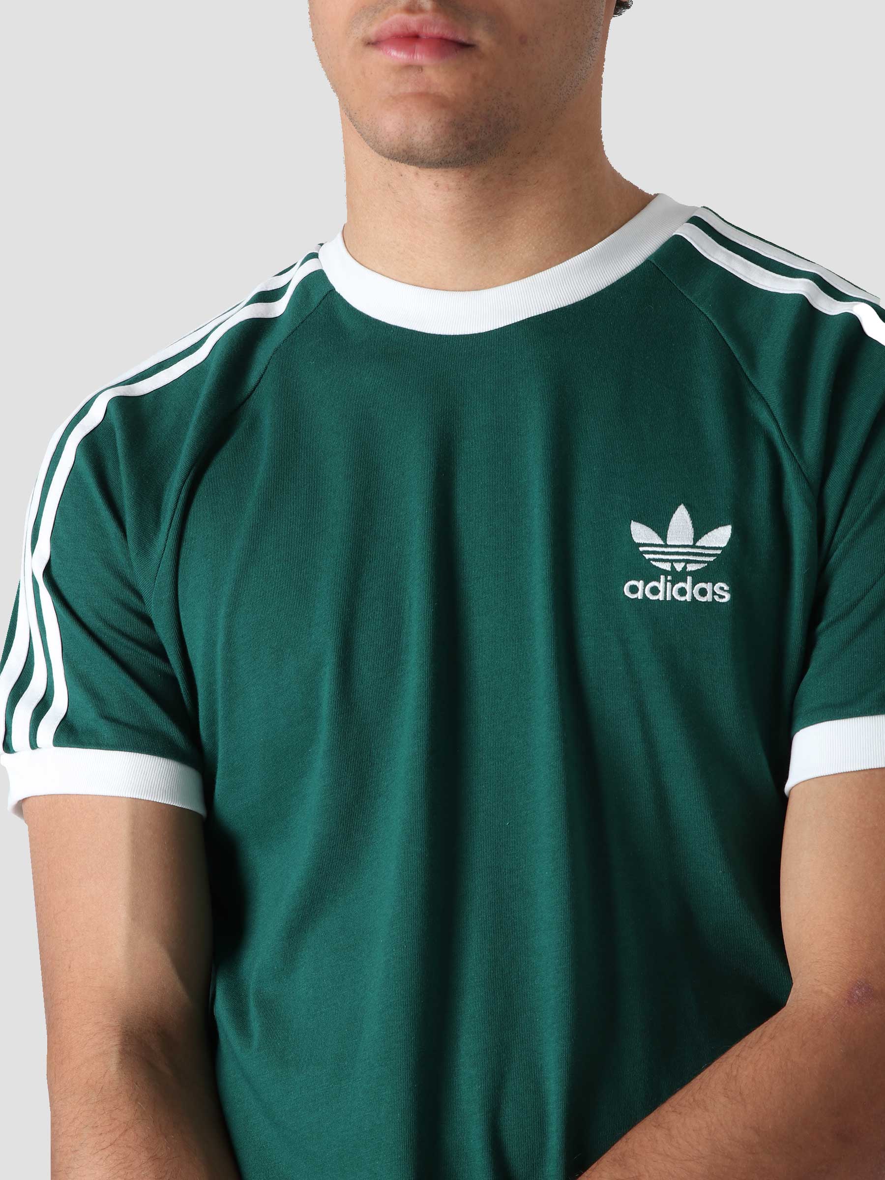 adidas 3-Stripes T-Shirts Cgreen HE9546 | Freshcotton