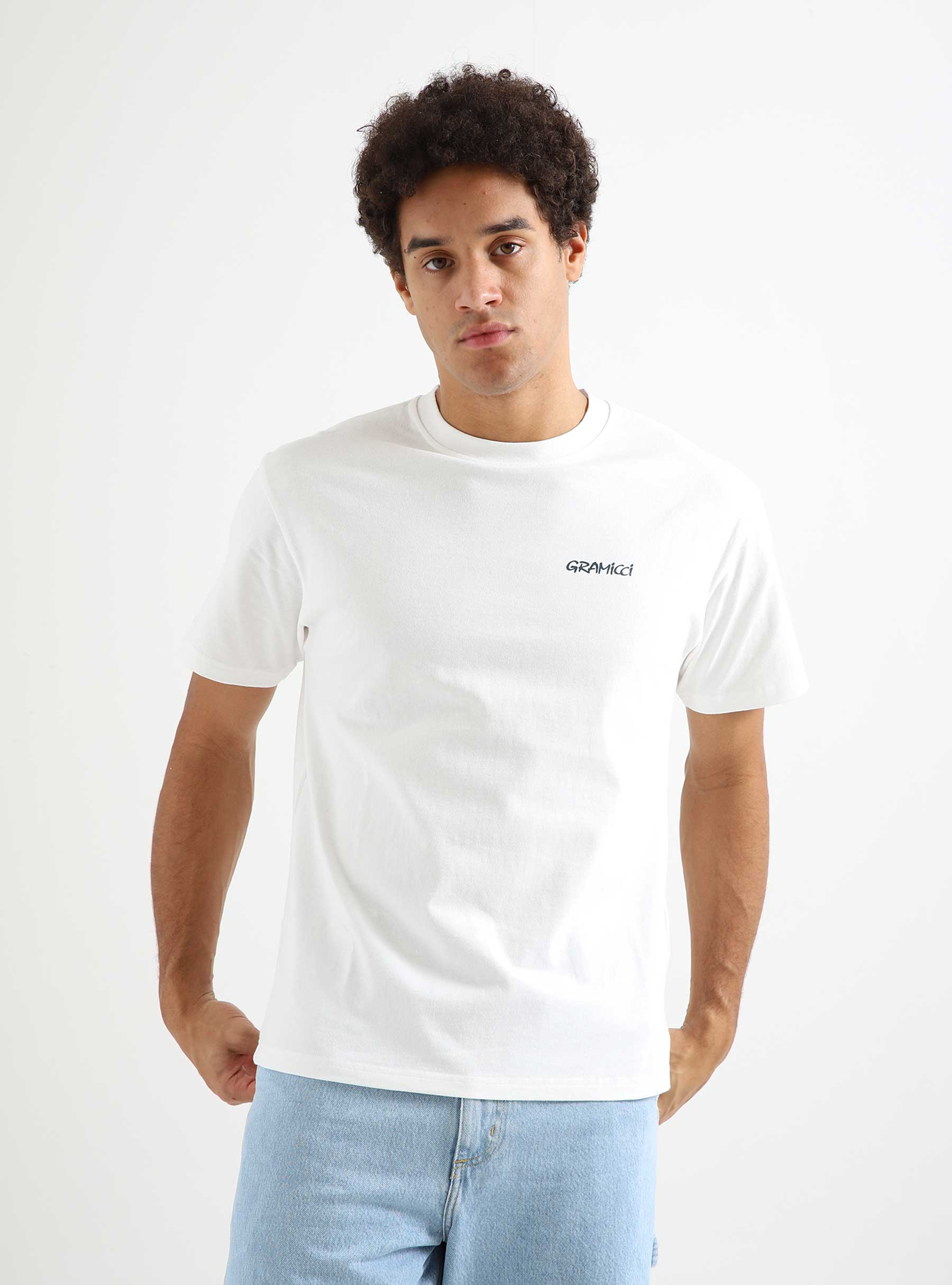 Gramicci G-Short T-Shirt White G3SU-T047 | Freshcotton