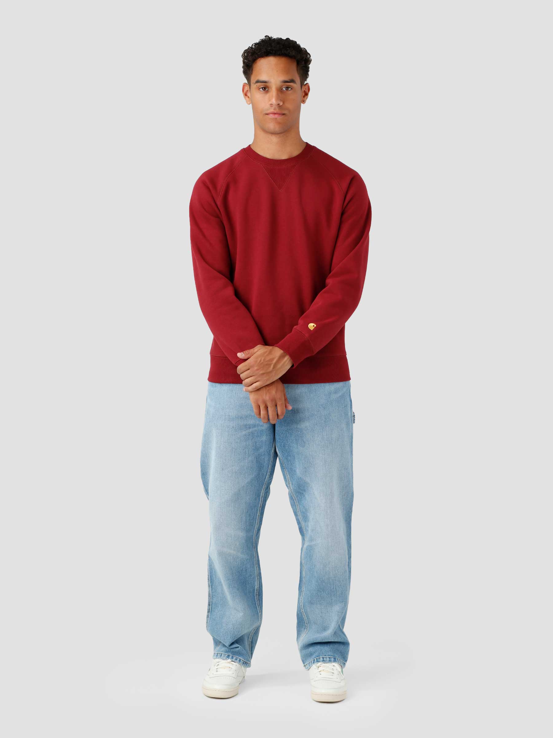 Carhartt WIP Chase Sweater Corvina Gold I026383-11GXX | Freshcotton