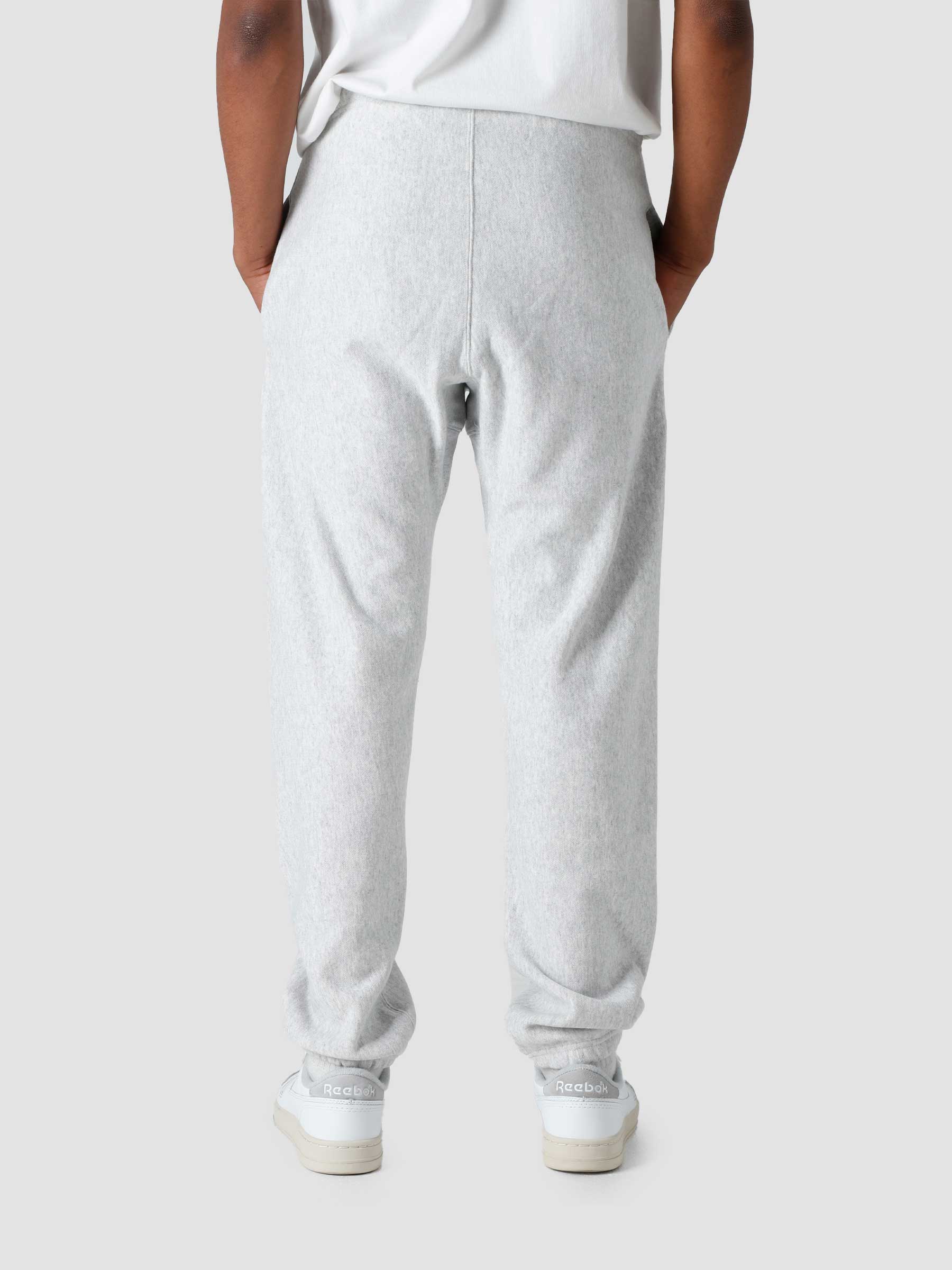 Reverse Weave Soft Microsanded on Backside Elastic Cuff Pants Grey 217237-EM004