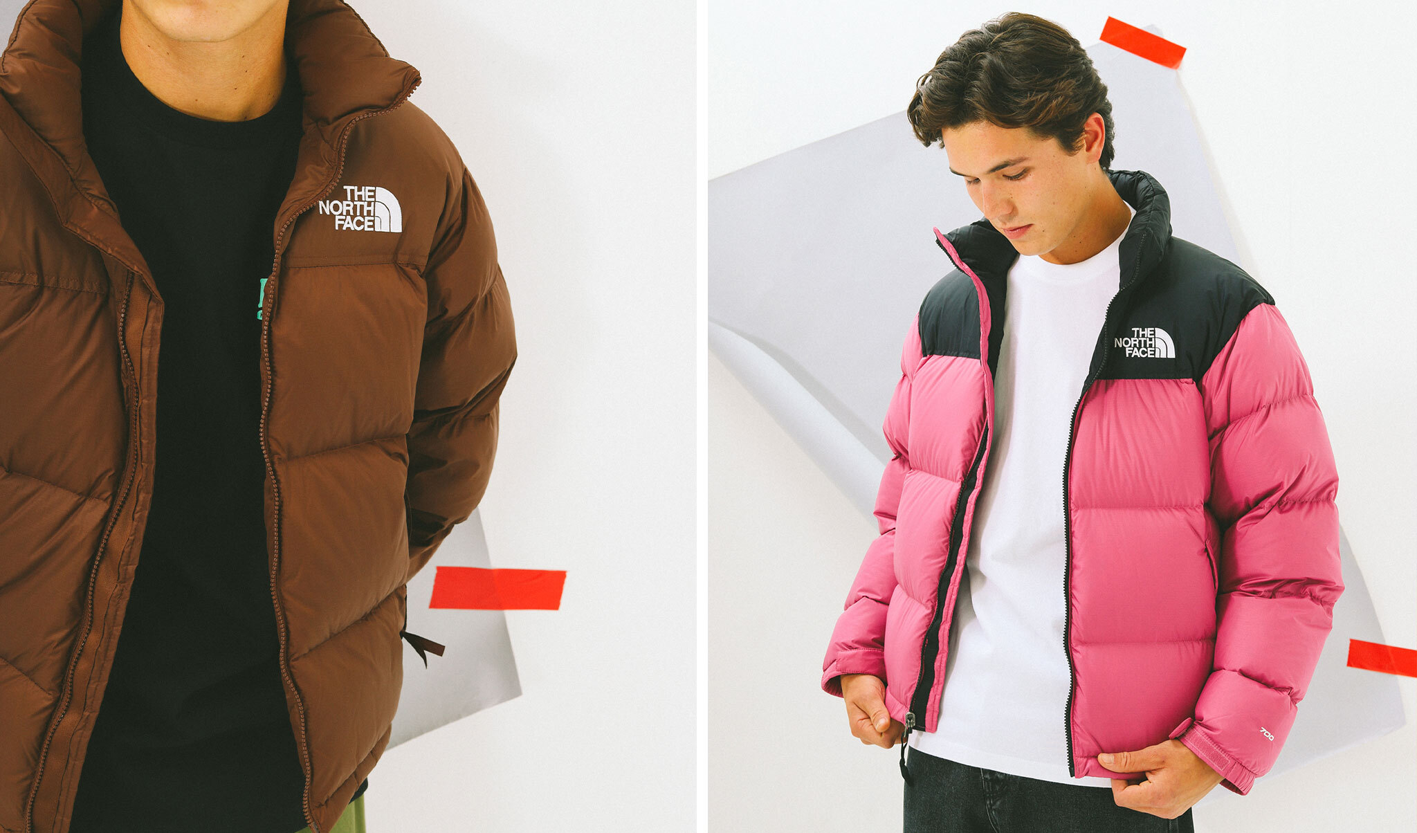 Iconische The North Face puffers