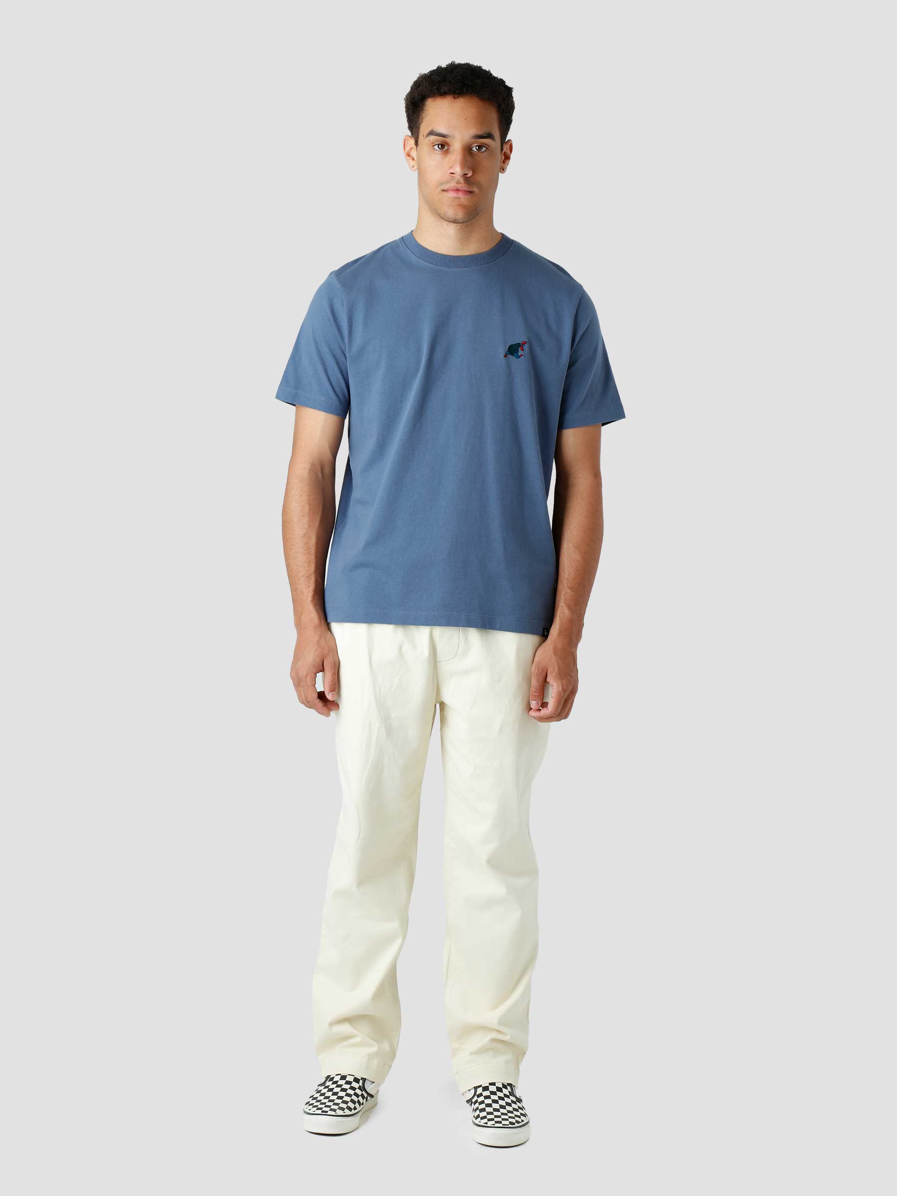 Blue Sitting Pear T-Shirt Indigo 47510
