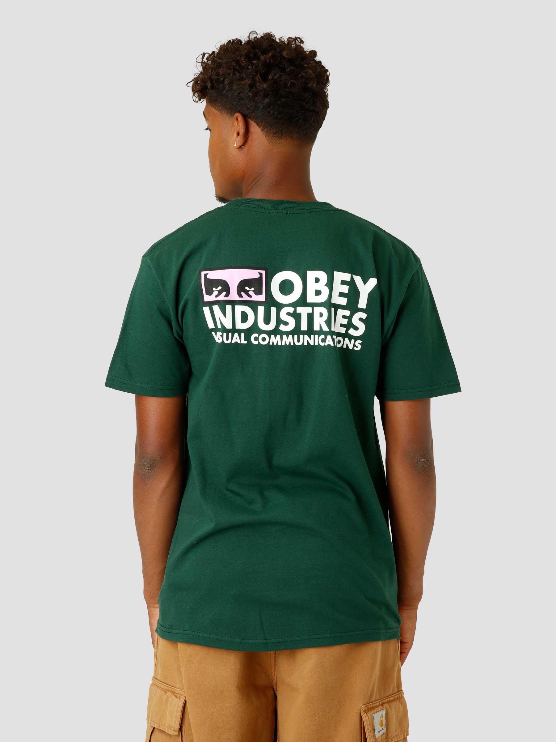 Obey Visual Communications T-shirt Forest Green 165263171