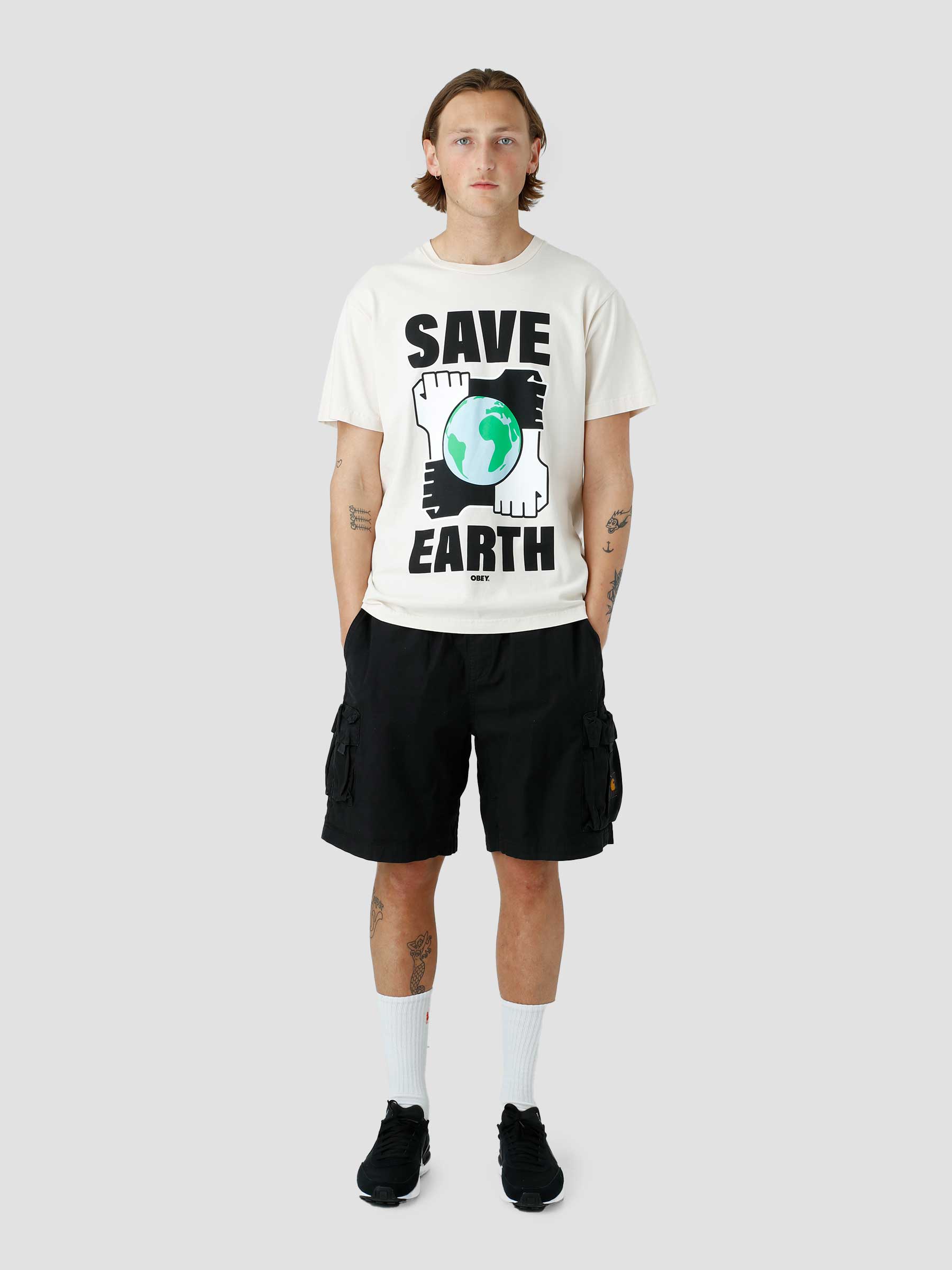 Obey Save Earth T-shirt Sago 163003086