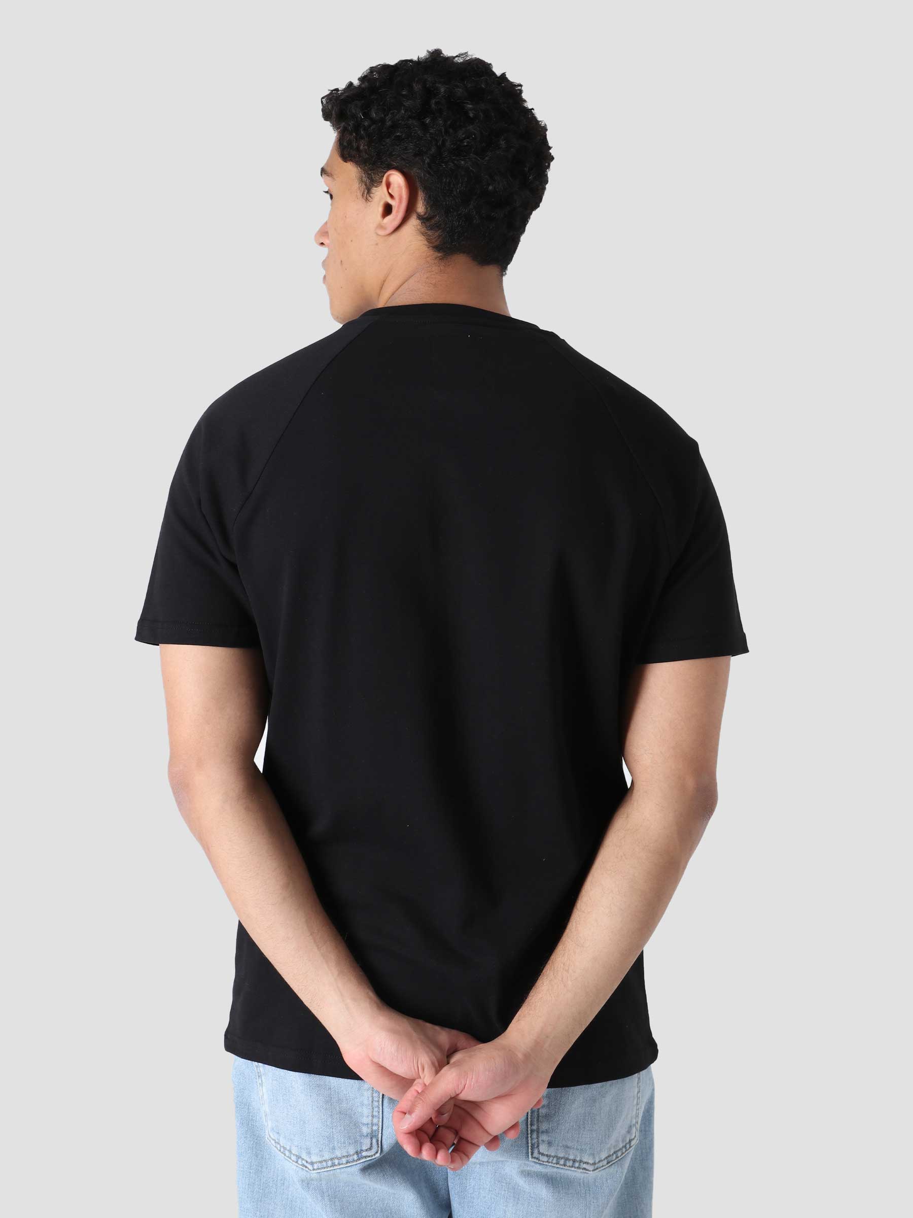 QB302 Heavy Raglan T-shirt Black