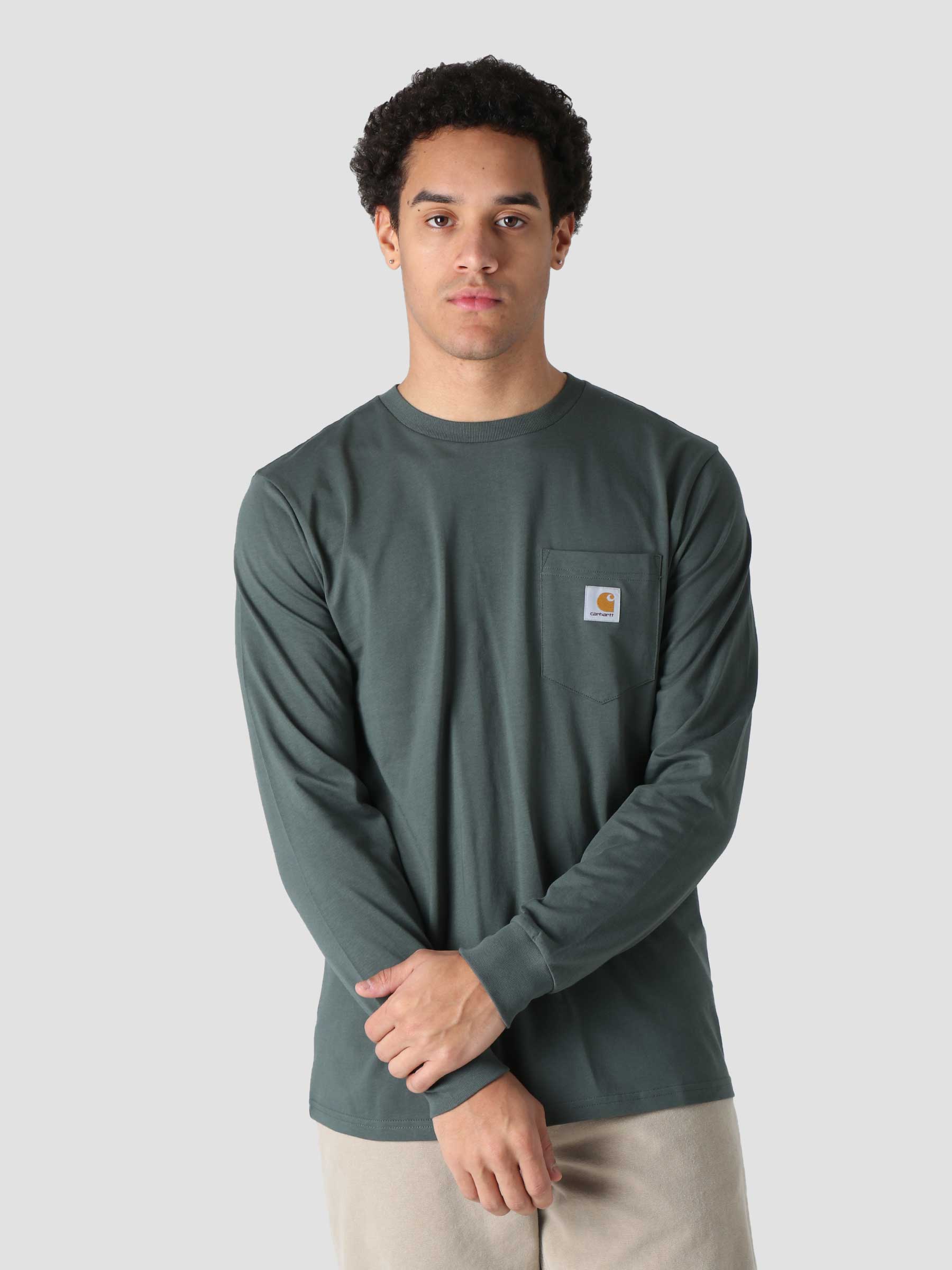 Longsleeve Pocket T-Shirt Hemlock Green I022094-0NVXX